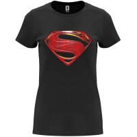 Нова дамска тениска SuperGirl в черен цвят , снимка 1 - Тениски - 43956407