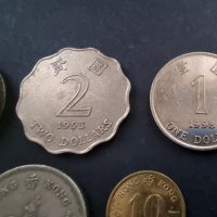 Монети. Хонг Конг. Хонг Конг долар. 5 бр., снимка 4 - Нумизматика и бонистика - 37772920
