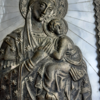 Интересна икона религия кръст - Богородица, снимка 4 - Антикварни и старинни предмети - 44882335