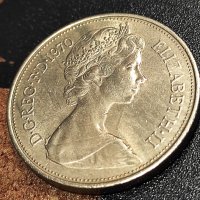 Mонети Великобритания - 2 бр (New pence, 1970), снимка 2 - Нумизматика и бонистика - 43959130