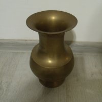 № 6211 стара метална / месингова ваза   , снимка 3 - Други ценни предмети - 36674681