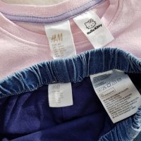 Дънков потур и блуза  H&M 3-6 месеца, снимка 4 - Комплекти за бебе - 28047589