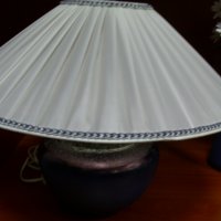 Керамична лампа със сенник - зимна серия, снимка 3 - Декорация за дома - 32502137