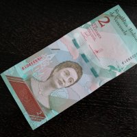 Банкнота - Венецуела - 2 боливара UNC | 2018г., снимка 1 - Нумизматика и бонистика - 27050218