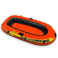 Двуместна лодка - Intex, оранжев, снимка 1 - Водни спортове - 33447631
