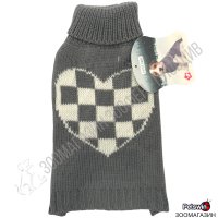 Пуловер за Куче - XS, S, M - Сив/Бял цвят - Nobleza, снимка 1 - За кучета - 38867820