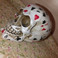 Керамичен череп , снимка 1 - Декорация за дома - 43200964