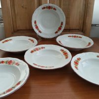 Стар български порцелан чинии, снимка 1 - Антикварни и старинни предмети - 33280654
