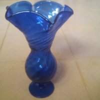 Синя ваза, снимка 4 - Вази - 27294194