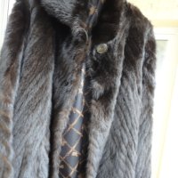 Дамско Качествено късо Палто от Визон, снимка 3 - Палта, манта - 43484696