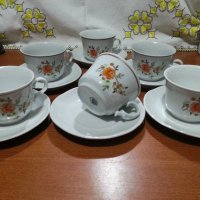 Стар български порцелан чаши за чай , снимка 1 - Антикварни и старинни предмети - 43689936