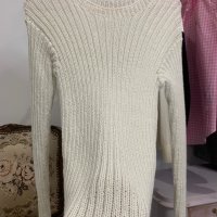 Ръчно плетен пуловер , снимка 4 - Блузи с дълъг ръкав и пуловери - 43477119