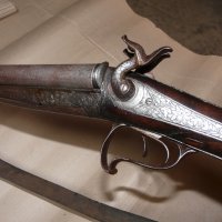  Пушка Ле Фуше с дамаскови цеви - 2 , снимка 4 - Антикварни и старинни предмети - 32760755