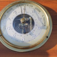 Немски барометър с термометър , снимка 6 - Антикварни и старинни предмети - 36890519