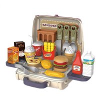 Детски куфар с принадлежности - приготвяне на бургери или козметична, снимка 4 - Други - 42994657