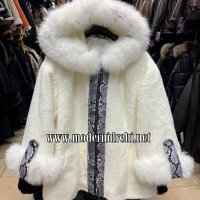 Дамско луксозно палто с лисица код 018, снимка 1 - Палта, манта - 39388293
