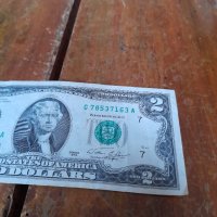 Банкнота Два долара, снимка 3 - Нумизматика и бонистика - 43366844