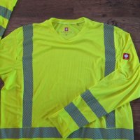 engelbert strauss warnschutz funktions longsleeve - мъжка работна блуза КАТО НОВА 3ХЛ, снимка 3 - Блузи - 40061335