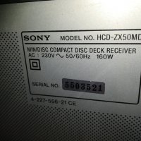 sony hcd-zx50md cd/md/tuner/amplifier 3003211017, снимка 14 - Ресийвъри, усилватели, смесителни пултове - 32354424