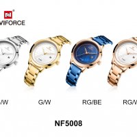 Дамски часовник NAVIFORCE Clarity Rose Gold/White 5008 RGW., снимка 15 - Дамски - 34744332