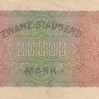 20 000 марки 1923, Германия, снимка 2 - Нумизматика и бонистика - 39037309