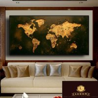 Златна Карта на Света, снимка 3 - Картини - 43687067