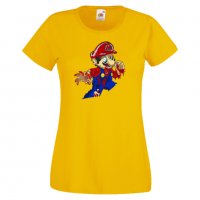 Дамска тениска Mario Zombie 4 Игра,Изненада,Подарък,Празник,Повод, снимка 2 - Тениски - 37237849