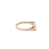 Златен дамски пръстен 1,74гр. размер:55 14кр. проба:585 модел:20217-3, снимка 2 - Пръстени - 43288214