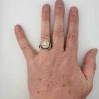 Златен пръстен Мерцедес, снимка 3 - Пръстени - 35342851