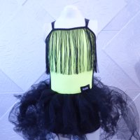 Детска рокля за спортни танци в черно и електрик, снимка 8 - Детски рокли и поли - 44029102