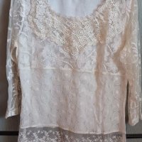 Ефирна блуза , снимка 1 - Блузи с дълъг ръкав и пуловери - 36819023