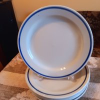 чинии със син кант , снимка 8 - Чинии - 43188400