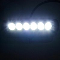 Комплект 2бр LED халогени  18W работни светлини / ЛЕД ЛАМПА LED WORK LIGHT 18W, снимка 4 - Аксесоари и консумативи - 35530786
