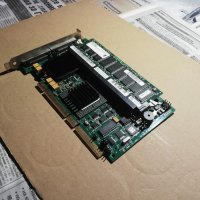 LSI LOGIC PCBX518-B1 MegaRaid 2 Channel 128MB PCI-X SCSI Raid Controller Card, снимка 4 - Други - 34617644