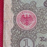Райх банкнота 1 марка 1920г. Германия перфектна за колекция 28202, снимка 3 - Нумизматика и бонистика - 37144548