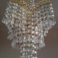 Кристален полилей стил Ампир, снимка 4 - Лампи за таван - 34737376
