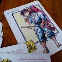 Стари карти за игра Робинзон Крузо, снимка 4 - Други ценни предмети - 27640366