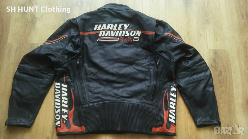 HARLEY DAVIDSON Racing Leather Jacket размер 3XL мото яке естествена кожа 8-27, снимка 1