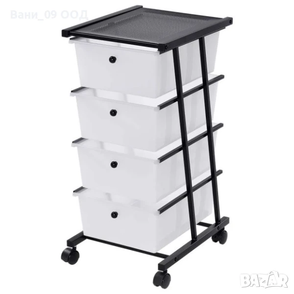 Подвижен шкаф с 4 чекмеджета, снимка 1