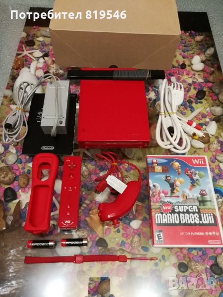 Nintendo Wii/Нинтендо Уии игра конзола Red Limited Edition Mario/Марио, снимка 1