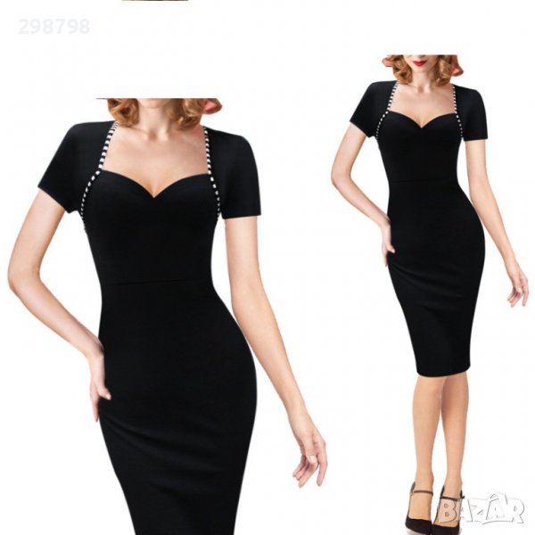 Елегантна черна рокля, снимка 1