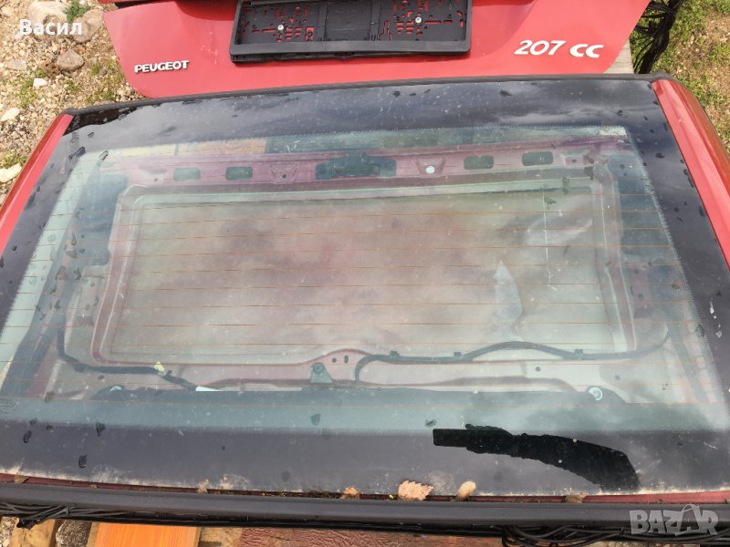 Оригинално задно стъкло Peugeot 207 cc Cabriolet 1.6 16v 120 ps Пежо 207 кабрио 1.6 16в 120 пс pejo, снимка 1