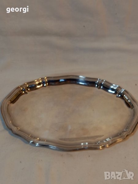 Посребрено плато поднос, снимка 1