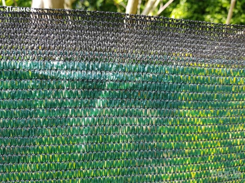 Оградна мрежа, пано засенчваща зелена с UV защита пази от слънце и градушка , снимка 1