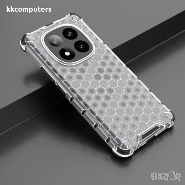Xiaomi Redmi Note 14 Pro+ 5G Силиконов Калъф Honeycomb/ Shockproof TPU и Протектор, снимка 1