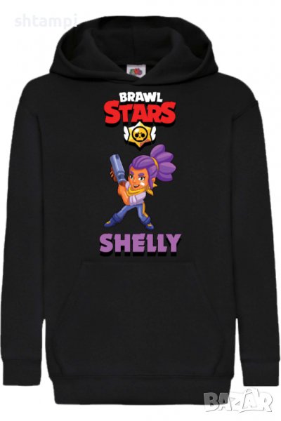 Детски Суитчър/Суитшърт Shelly 1,Brawl Stars,Игра,Подарък,Изненада,Забавление,Рожден Ден, снимка 1