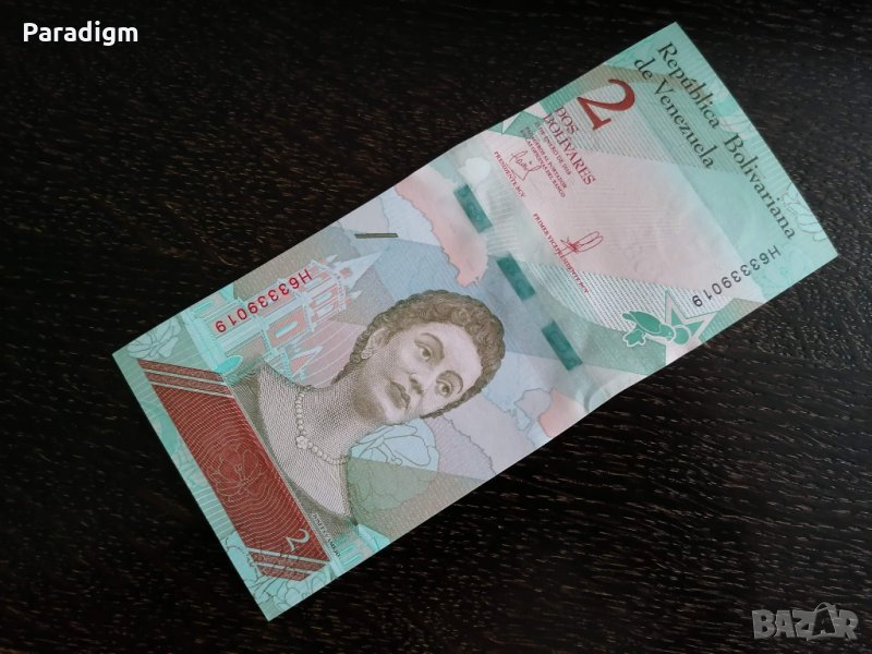 Банкнота - Венецуела - 2 боливара UNC | 2018г., снимка 1