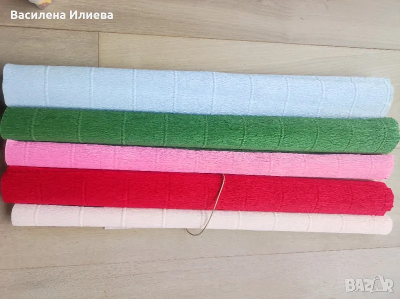 Креп хартия, фигурки, платна, боя, снимка 1