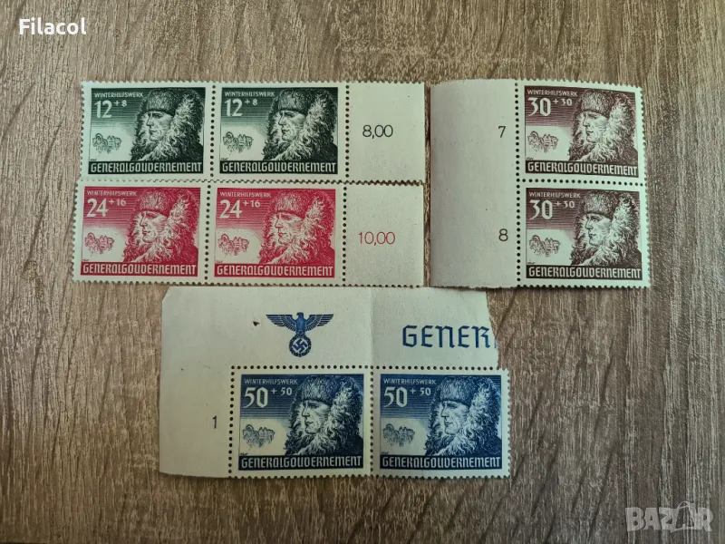 Германия Главно Правителство Зимно благоденствие пълна MNH, снимка 1