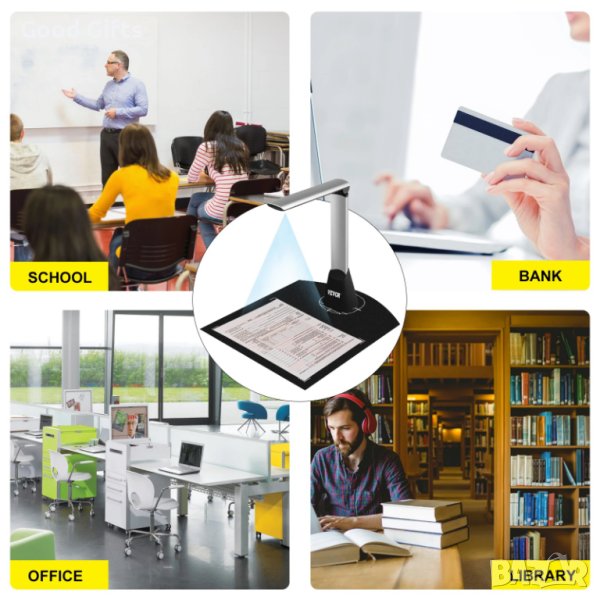 Портативен скенер Камера за документи, 5MP, A4 , снимка 1